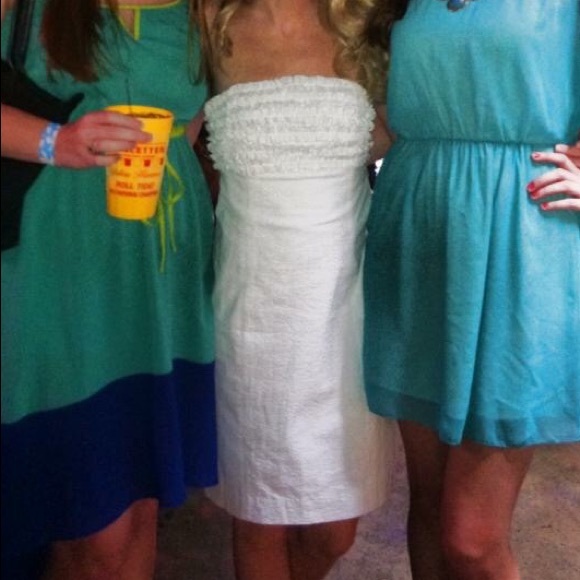 Lilly Pulitzer White Strapless - Picture 7 of 7